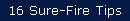 16 Sure-Fire Tips