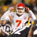Matt Cassel gives a signal.