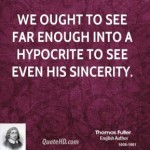 Hypocrite slogan